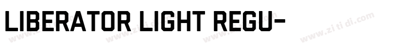 Liberator Light Regu字体转换